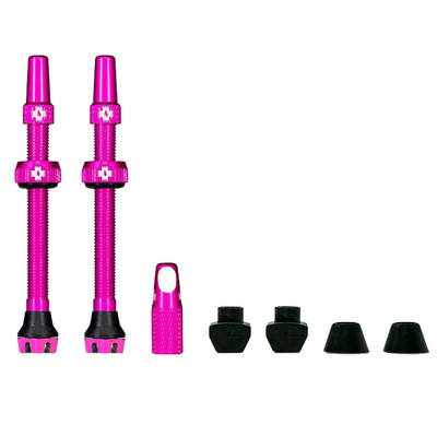 Muc-Off Tubeless Valve, 44mm, Pair - Pink V2