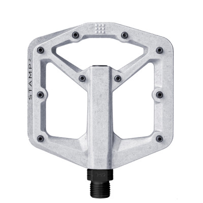 Crankbrothers Stamp 2 Small Platform Pedals, Raw Silver