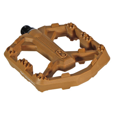 Crankbrothers Stamp 0 Small Platform Pedals, Brown