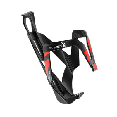 Elite Custom Race X Bottle Cage, Black Glossy/Red