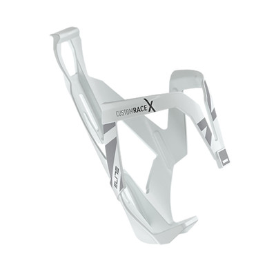 Elite Custom Race X Bottle Cage, White Glossy/Gray