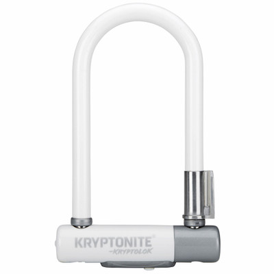 Kryptonite Kryptolok Mini-7 U-Lock", 3.25"x7", 12.7mm, White