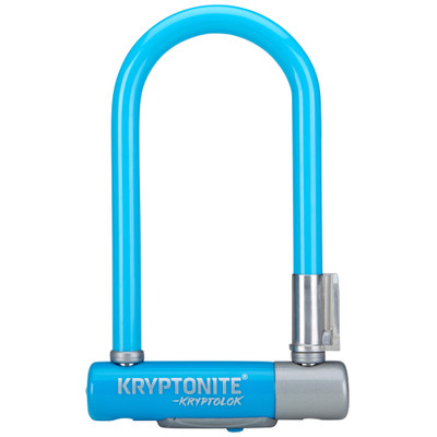 Kryptonite Kryptolok Mini-7 U-Lock", 3.25"x7", 12.7mm, Lt. Blue