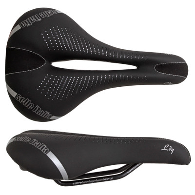 Selle Italia Lady Gel Flow Saddle L, L2, Manganese Rail - Black