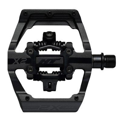 HT Pedals X2 Clipless Platform Pedals, CrMo - Stealth Black