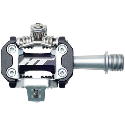 HT Pedals M2 Clipless Pedals, CrMo - Black/Silver