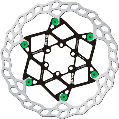 Galfer 180mm Rotor, 6-Bolt, 2.0mm, Floating, Green  NLS