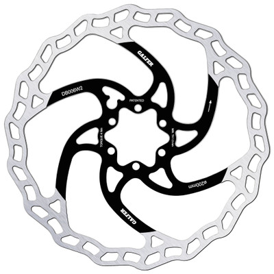 Galfer 200mm Rotor, 6-Bolt , 2.0mm, Black/Silver