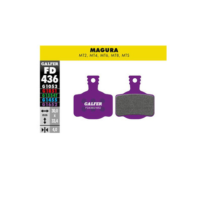 Galfer Disc Pads, Magura MT 2/4/6/8/S Series, E-bike