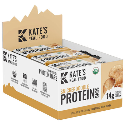 Kate's Real Food Protein Bar 2.2oz, 12/Box - Snickerdoodle