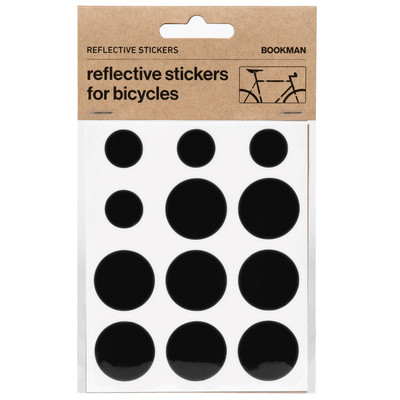Bookman Visibility Reflective Stickers, Dots, Black