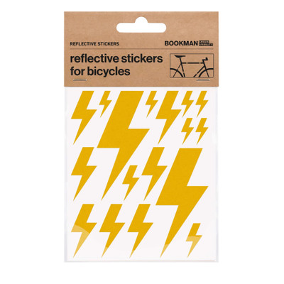 Bookman Visibility Reflective Stickers, Flash, Yellow