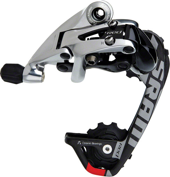 SRAM Red 10 Speed Rear Derailleur, Medium Cage, Mechanical