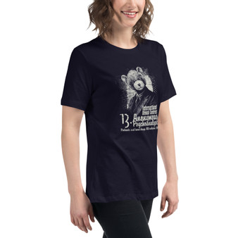 Women's Relaxed T-Shirt Music Design 10291