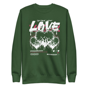 heart-fire-urban Unisex Premium Sweatshirt