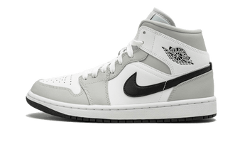 Air Jordan 1 Mid White Light Smoke Grey