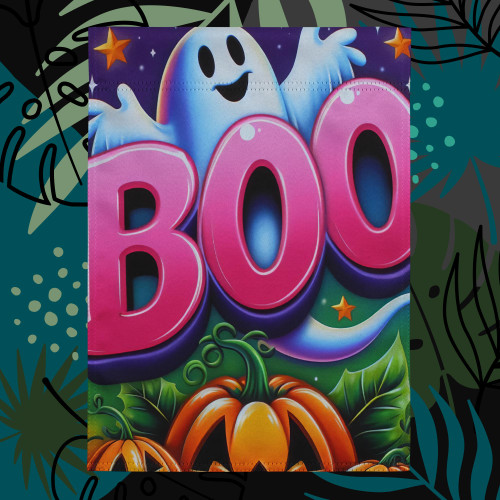BOO-Halloween Garden flag