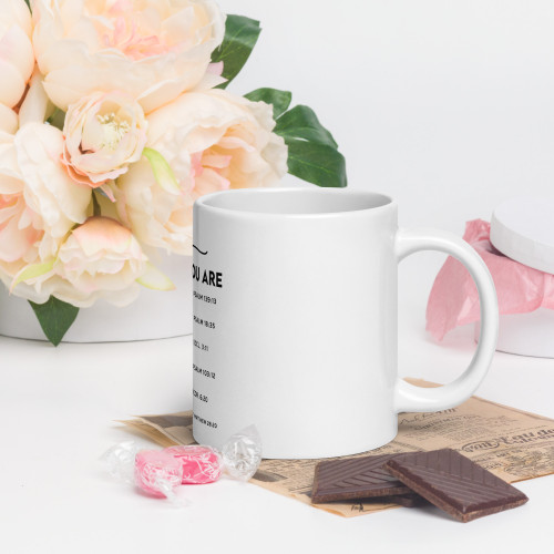 White glossy mug God-says-you-are White glossy mug God-says-you-are