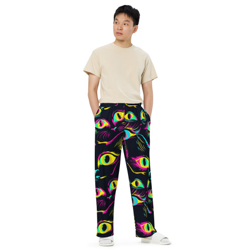 All-over print unisex wide-leg pants EYES All-over print unisex wide-leg pants EYES