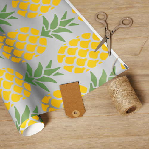 Wrapping paper roll Pineapple Wrapping paper roll Pineapple