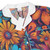All-over print women’s short sleeve pajama top 1