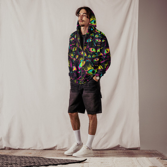 Unisex zip hoodie EYES