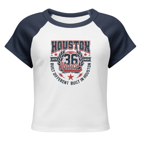 Women’s micro rib raglan baby tee Houston