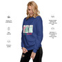 Unisex Premium Sweatshirt Blue-Pink-floral-preppy