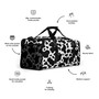 Duffle bag Cow Print Black White Duffle Bag For Men Women Sport Gym Fitness Tote Travel Training Workout Basketball Football Weekender