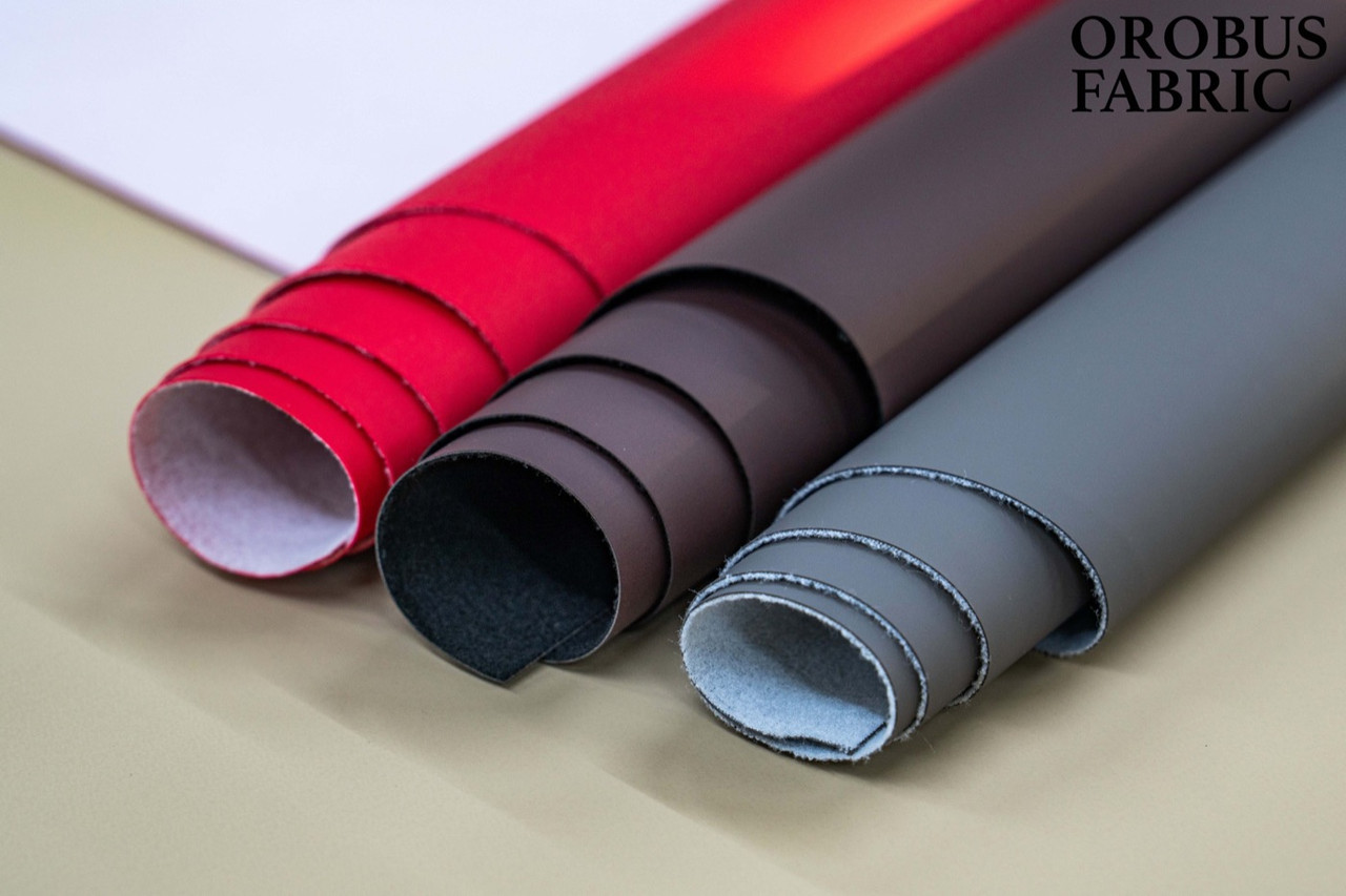 Flat Patternless smooth solid faux leather