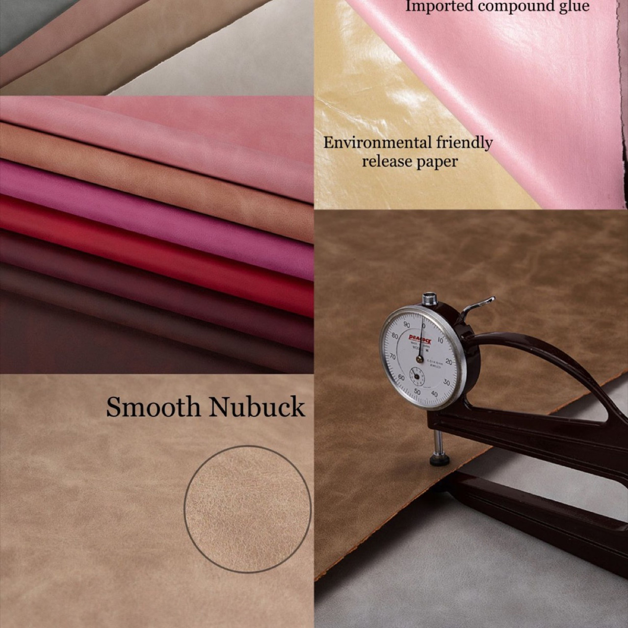 Nubuck Suede matte vintage faux leather