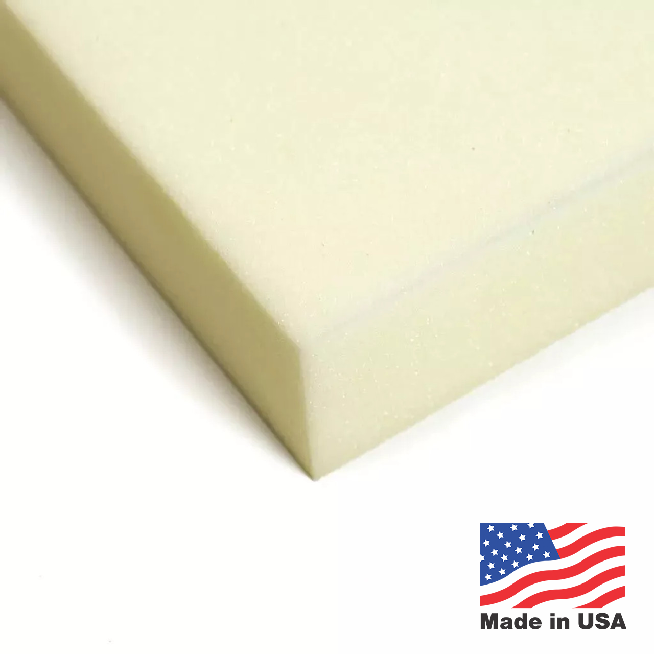High-density upholstery foam sheet, made in USA