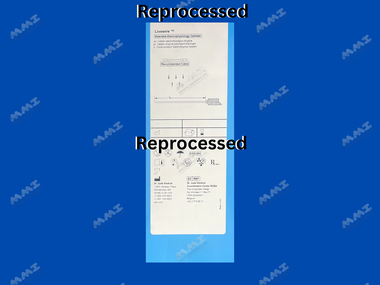 Livewire Steerable Electrophysiology Catheter - 2-10-2mm - Super Large Curl - 7Fr x 95cm - Reprocessed