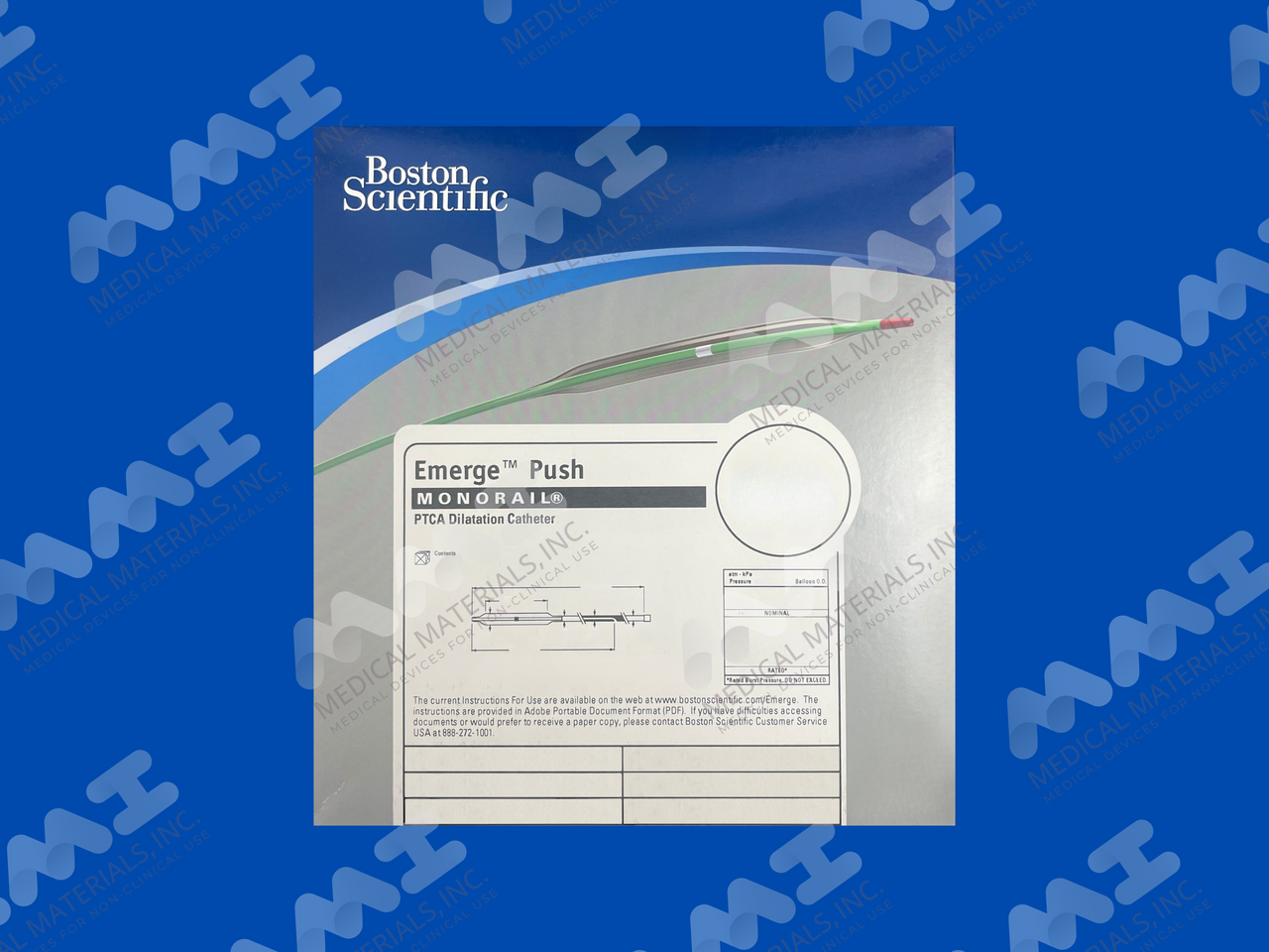 Emerge Push Monorail PTCA Dilatation Catheter - 1.50mm x 8mm