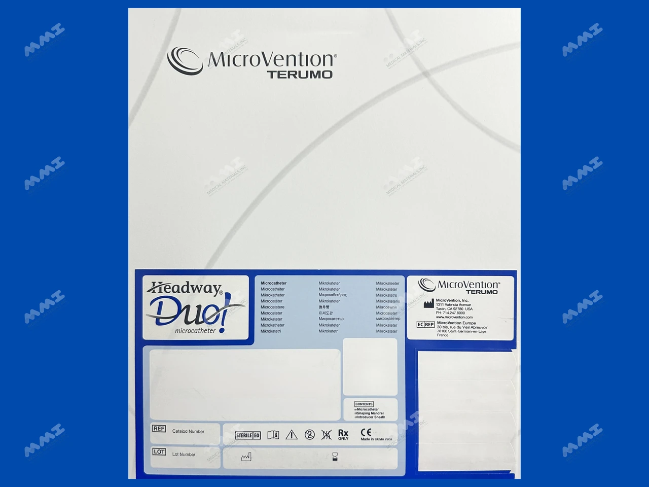 Headway Duo Microcatheter - DMSO Compatible - Straight Shapeable