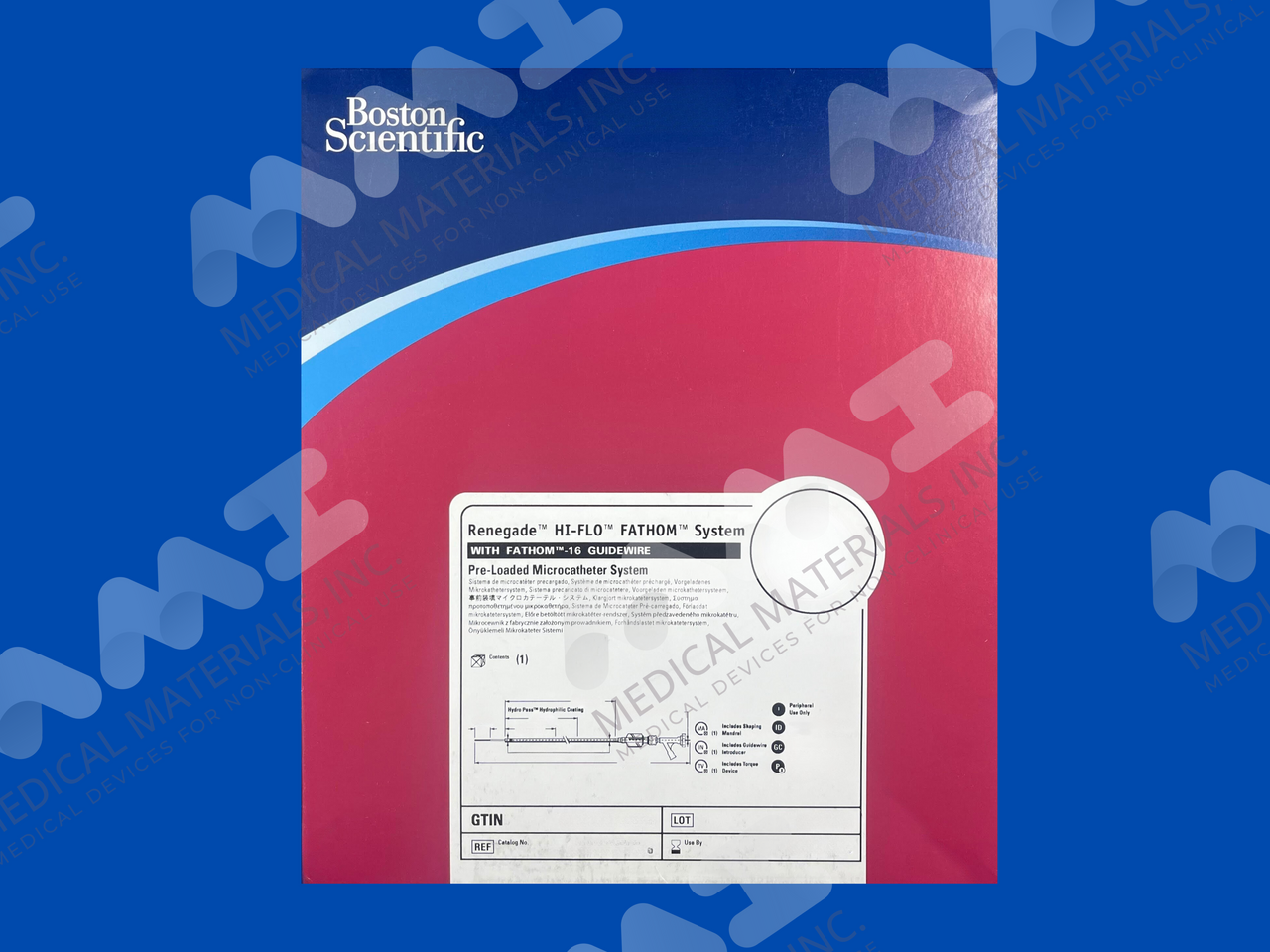 Renegade HI-FLO Fathom System with Fathom-16 Guidewire - Pre-Loaded Microcatheter - 135cm x 180cm x 10cm - Non-Expired