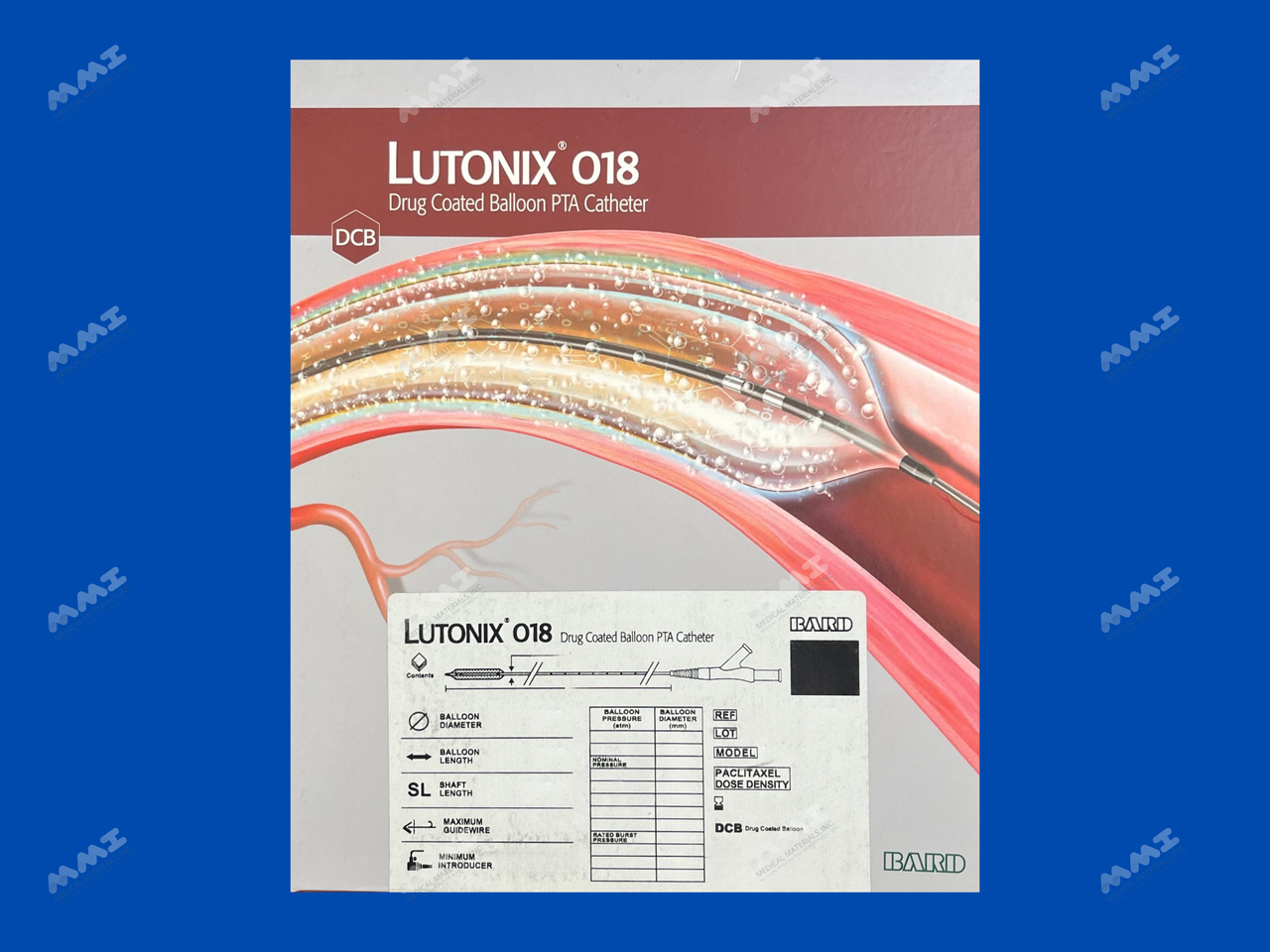 LUTONIX 018 Drug Coated Balloon PTA Catheter - 5Fr x 5mm x 150mm x 130cm