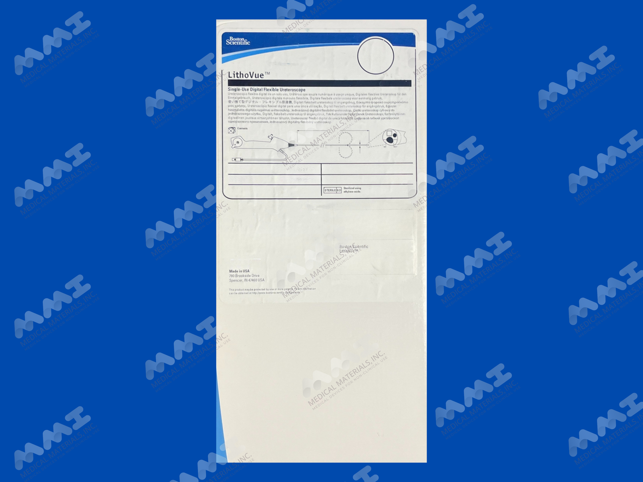 LithoVue Single-Use Digital Flexible Ureteroscope - Reverse Deflection - 7.7Fr x 68cm