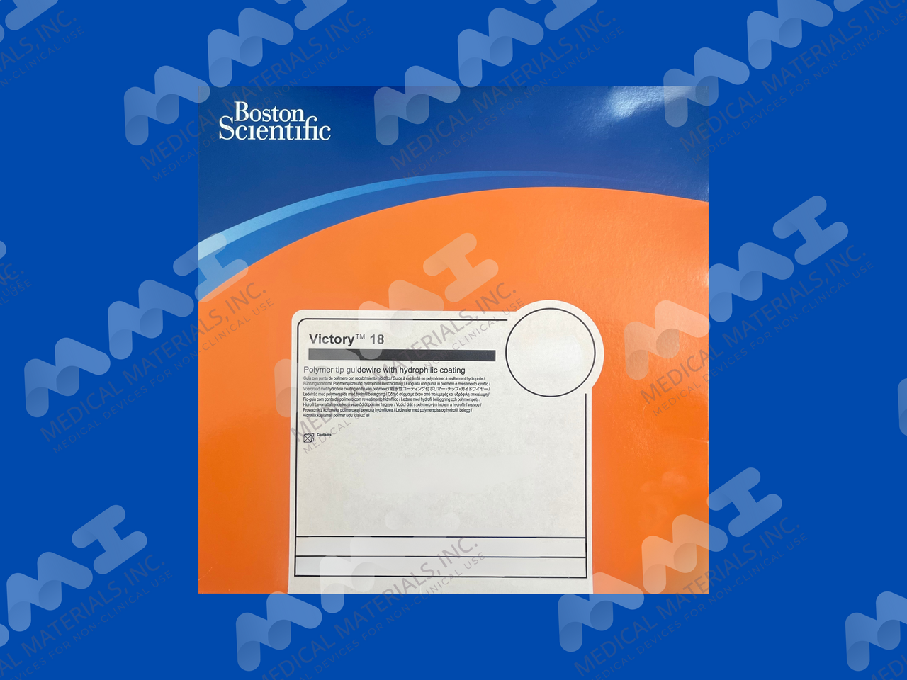 Victory 18 Polymer Tip Guidewire - Straight Tip (Shapeable), 30 grams - .018" x 300cm - Non-Expired