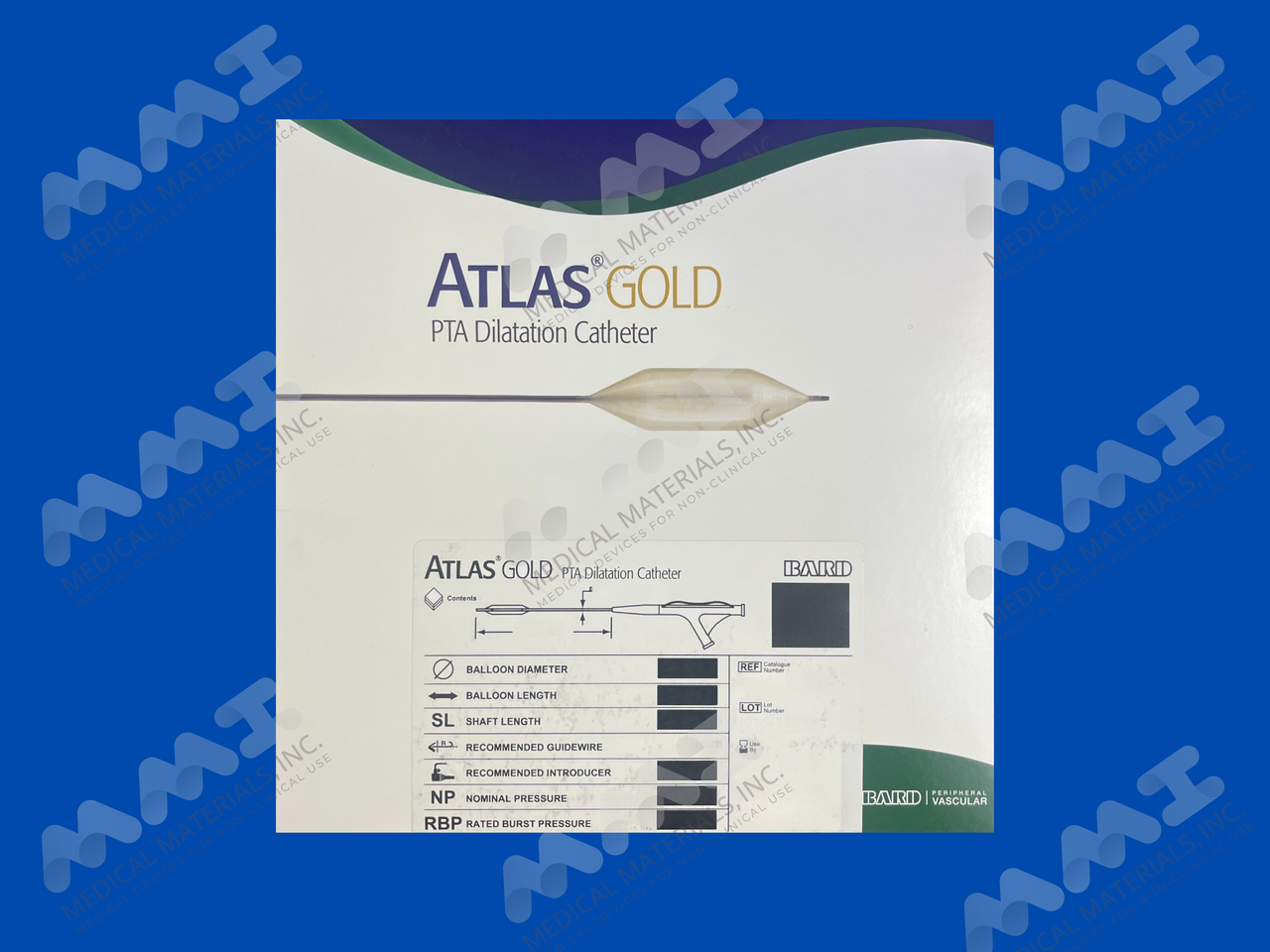Atlas Gold PTA Dilatation Catheter - 14mm x 20mm x 80cm