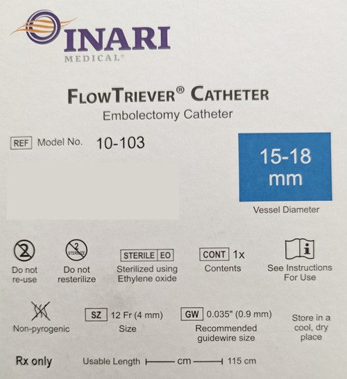 Inari Medical FlowTriever Embolectomy Catheter - 10-103