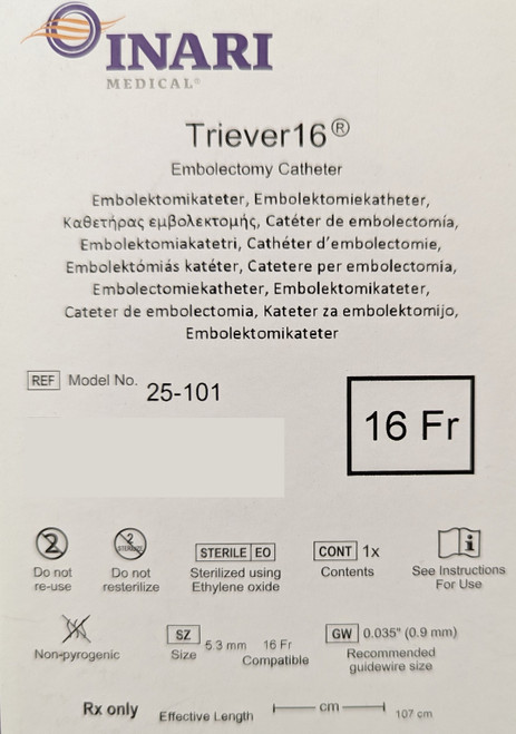 Inari Medical Triever16 Embolectomy Catheter - 25-101