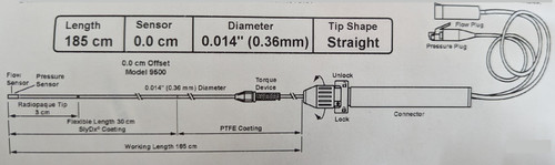 Volcano ComboWire Pressure/Flow Guide Wire - 9500