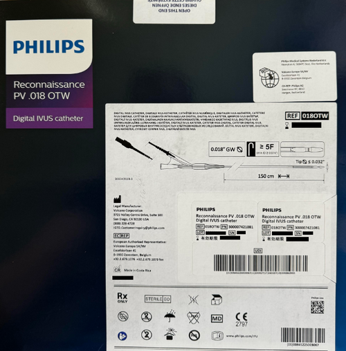 Reconnaissance PV .018 OTW Digital IVUS Catheter - 5Fr x .018" x 150cm - Non-Expired