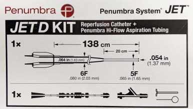 Penumbra JET D KIT - Reperfusion Catheter + Hi-Flow Aspiration Tubing ...