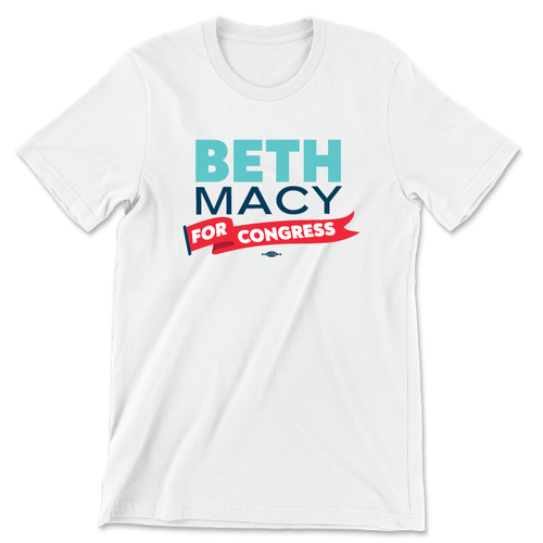 Beth Macy (Unisex White Tee)