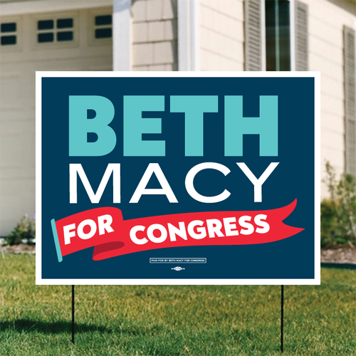 Beth Macy (24" x 18" Coroplast Yard Sign)