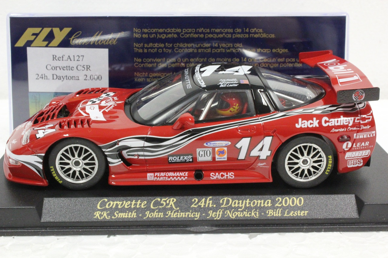 Scalextric Fly Corvette C5R – Ganador De Las 24h De Daytona 2001 – Coche De Slot A Escala 1/32 – Modelo De Colección En Caja Original – Perfecto Estado