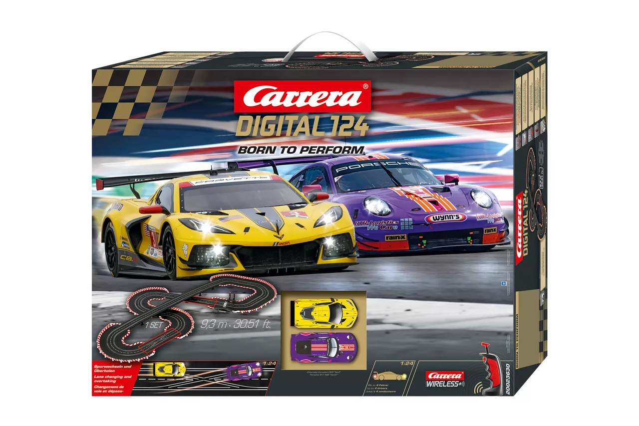 23630 Carrera Digital 124 Born to Perform 1:24 Slot Car Set - Great ...