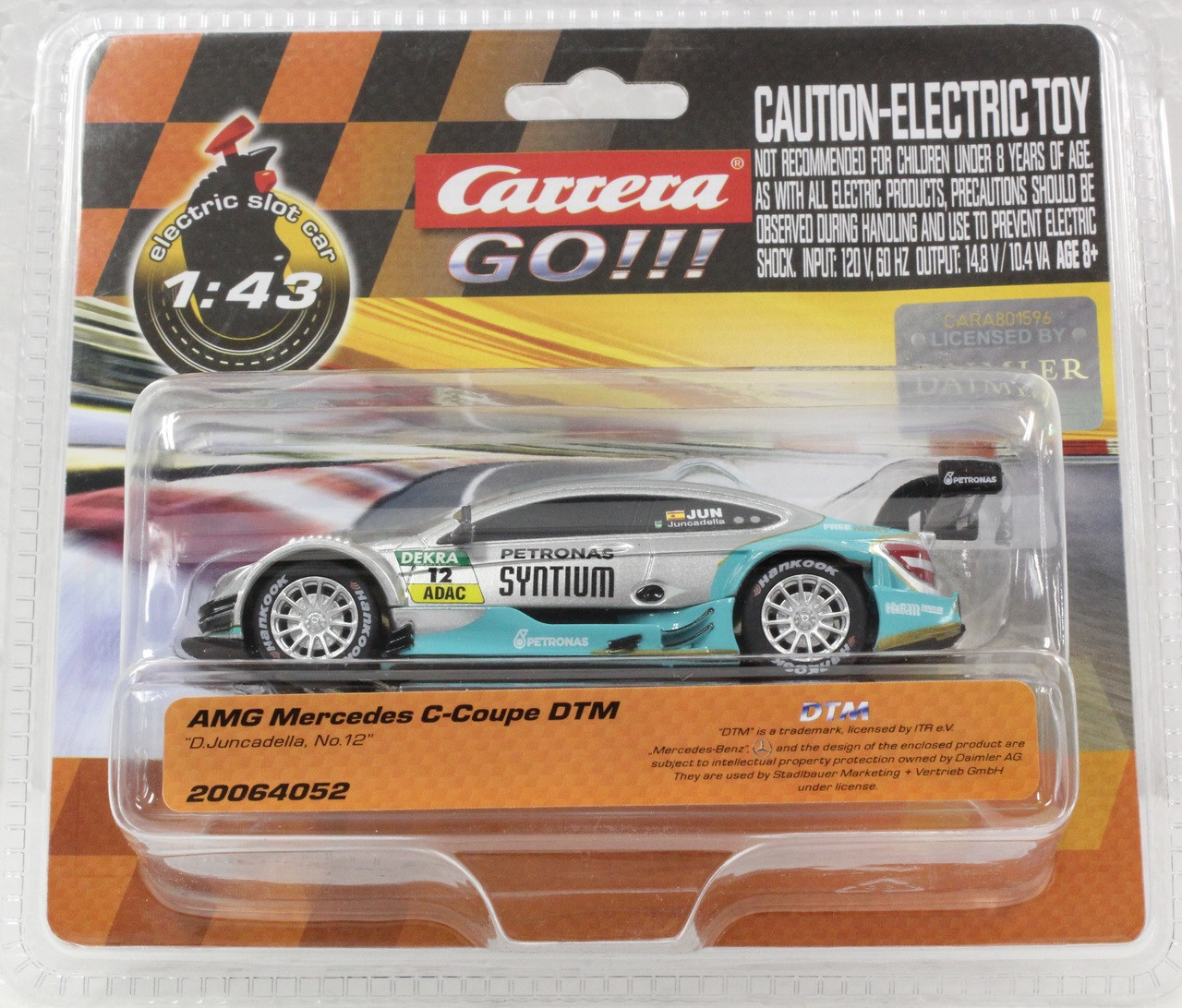 64052 Carrera Go!!! AMG Mercedes C-Coupe DTM #12, 1:43 Slot Car